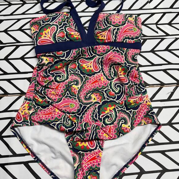 Boden Corsica Paisley Swimsuit size 8 - Picture 3 of 6